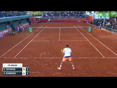 Tsitsipas vs Gianessi Two Epic Points In A Row