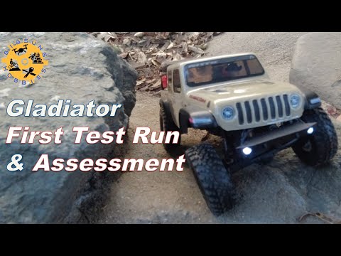 1/24 Scale Axial SCX24 Jeep Gladiator | Ep. 2 - First Test Run & My Assessment!