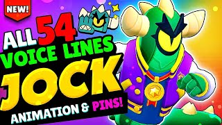 Brawl Stars Voice Lines: JOCK STU ALL Pins & Animations