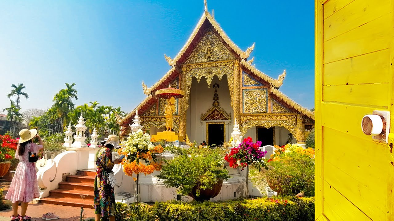 Embark on a captivating walking tour of the historic Wat Phra Singh in Chiang Mai.