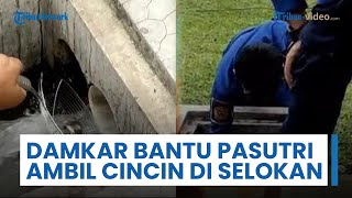 Cincin Pengantin Baru Masuk Saluran Air Vila saat Bulan Madu, Damkar Dikerahkan Bantu Evakuasi