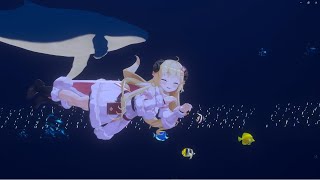 [Holo] 在深海裡游泳的角卷綿芽