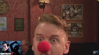 Coronation Street - Gary Hides Behind a Clown Balloon To Scare Johnny