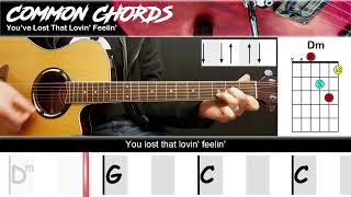 You&#39;ve Lost That Lovin&#39; Feelin&#39; - The Righteous Brothers | EASY GUITAR | Scrolling Chords