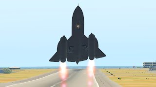 SR-71 Wrong Vertical Takeoff Turns into Emergency Landing at Mountain | XP11