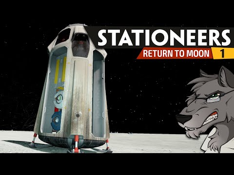 Stationeers #1 – Moon Station under Construction: Airlock & Power (Return to Moon)