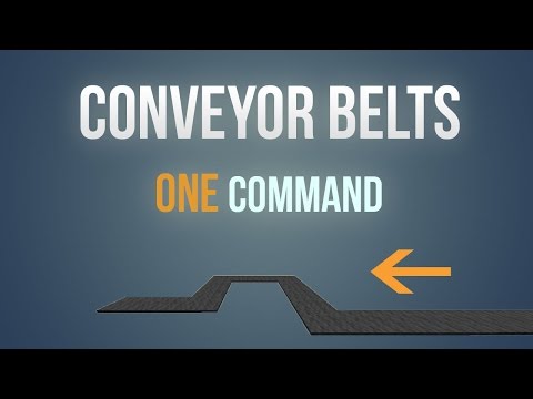 Minecraft - Conveyor belts in one command!