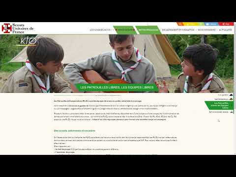 Le site web des Scouts Unitaires de France