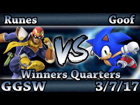 GGSW 22 - Runes (C.Falcon) Vs. LCX|Goof (Sonic) Smash Wii U Winners Quarters - Smash 4
