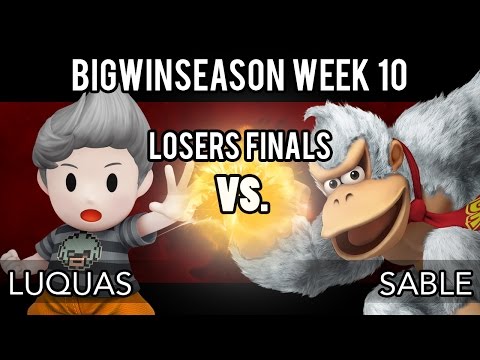 BigWinSeason Week 10 - Losers Finals - Luquas (Lucas) VS Sable (Zelda, Donkey Kong)