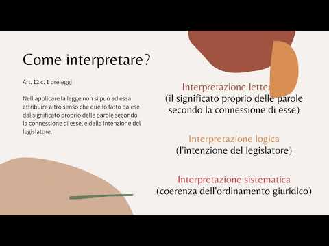 L'interpretazione delle norme giuridiche