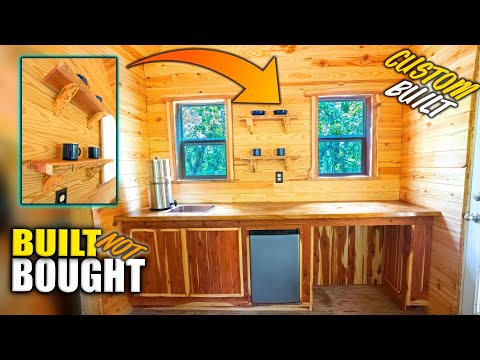 DIY Finished Custom Kitchen In a 10x16 Tiny House - Built, Not Bought!