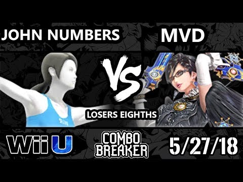Combo Breaker 2018 Smash 4 - KPB Ho3K | John Numbers (Wii Fit) Vs. PG | MVD (Bayo, Diddy) - Wii U LE