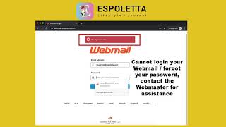 Webmail: Forgot password