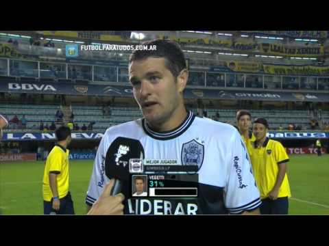 Vegetti: "En el segundo...". Boca 0 - Gimnasia 2. fecha 19. Torneo Primera División 2014. FPT