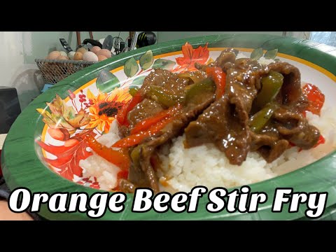 Orange Beef Stir Fry