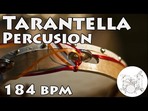 Play along Drums Tarantella Beat 184 bpm