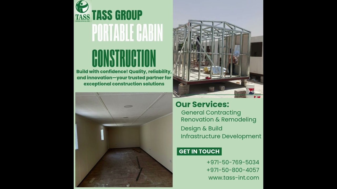 TASS Group's Prefab Portable Cabin Construction