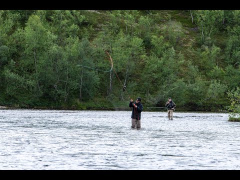 Perhokalastusta Utsjoella