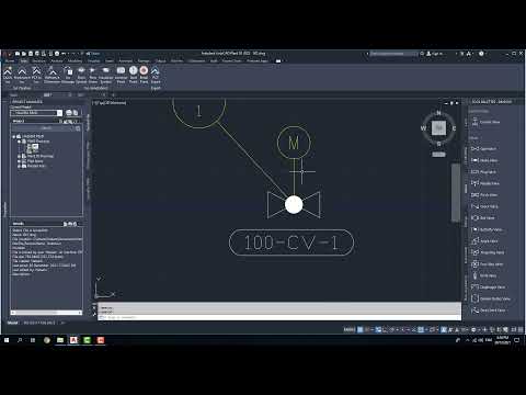 LESSON-08 AUTOCAD PLANT P&ID ADDING CONTROL VALVE & SEGMENT BREAKER & GRAVITY FLOW
