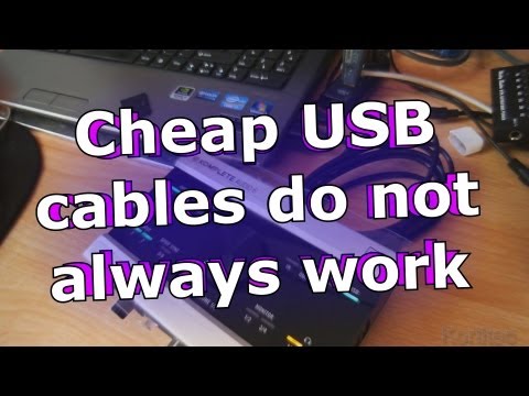 Cheap USB cables do not always work (NI Komplete Audio 6)