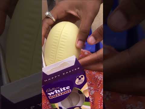 The Cadbury white buttons is so good