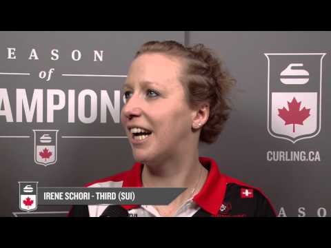 2016 Ford World Women's Curling Championship - Media Scrum - Draw 9