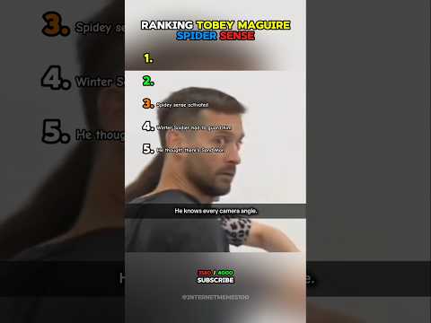 Ranking Tobey Maguire Spider Sense