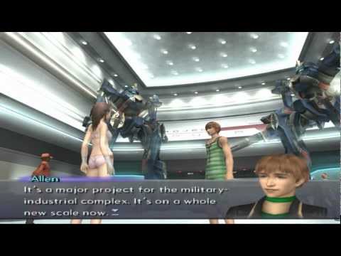Xenosaga III HD Cutscene 040 - Allen's Explanations (CAT Testing Ground) - ENGLISH - SWIMSUIT MODE