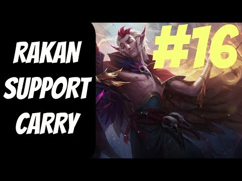 Rakan In-Depth Gameplay #16 --  Season 8 -- How to Win as Support -- League of Legends