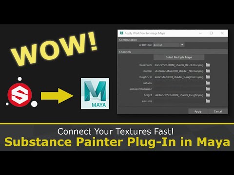 Connect Your Textures Fast! Substance Painter Plug-In in Maya
