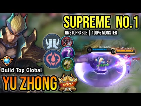 YU ZHONG BEST BUILD 2023 | TOP GLOBAL YU ZHONG GAMEPLAY | MOBILE LEGENDS✓