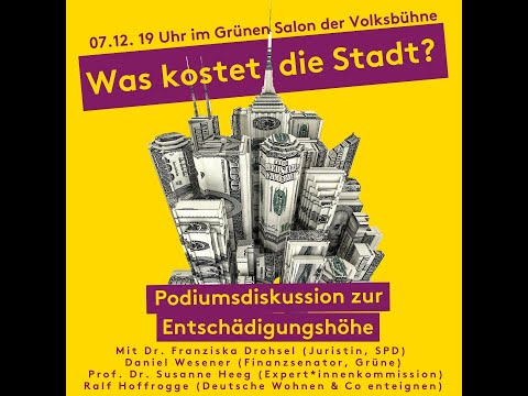 Podiumsdiskission: Was kostet die Stadt? (7.12.2022)