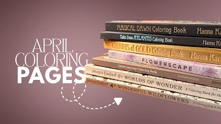 April 2026 Completed Coloring Pages & Tales From Atlantis Flip Through