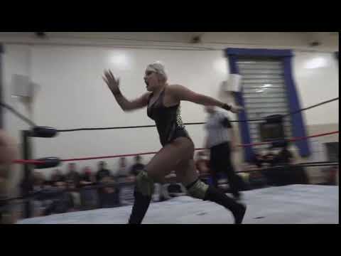 Angel Sinclair - Apron Running Hip Attack