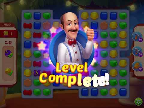 Homescapes Level 4120 With No Boosters - Bonus Scene With Austin