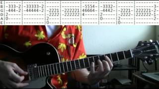 guitar lesson ZZ top tube snake boogie tab