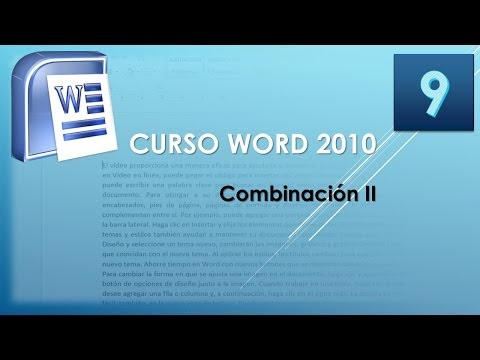 Curso Word 2010 AV Combinación II Vídeo 9