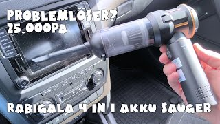 RABIGALA Akku Handstaubsauger 4-in-1 25kPa . saugen - blasen - vakuumieren
