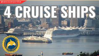 LIVE: 4 SHIP DAY! Discovery Princess, Koningsdam, and more in Vancouver Canada!