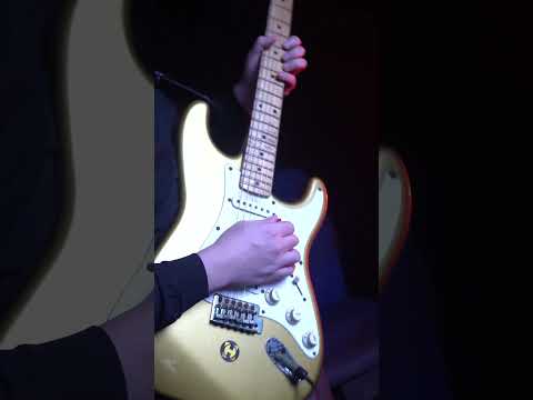 Blues guitar improvisation with a backing track in the style of B.B. King