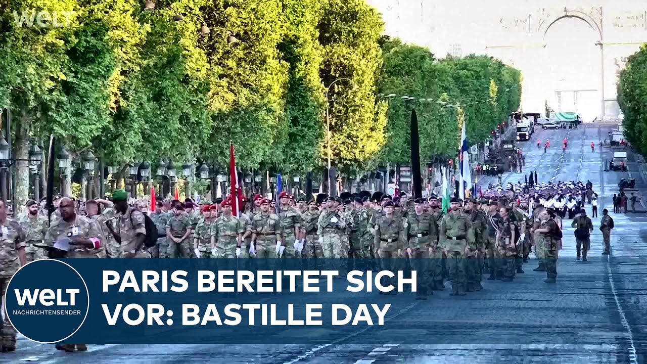 BASTILLE DAY: Ukraine und 35 Verbündete proben Parade auf den Champs-Élysées – im Überblick
