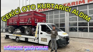 OTO KURTARICI SATIN ALIP BABAMLA BİRLİKTE RÖMORK ÇEKTİK