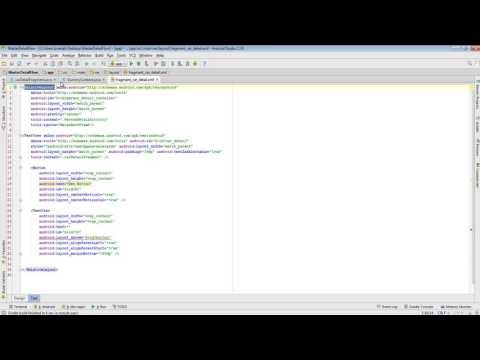 Android : Master/Detail Flow simple tutorial