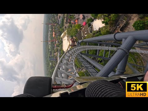 Maxx Force POV 5K INSANE Compressed Air Launch Coaster Six Flags Great America, IL