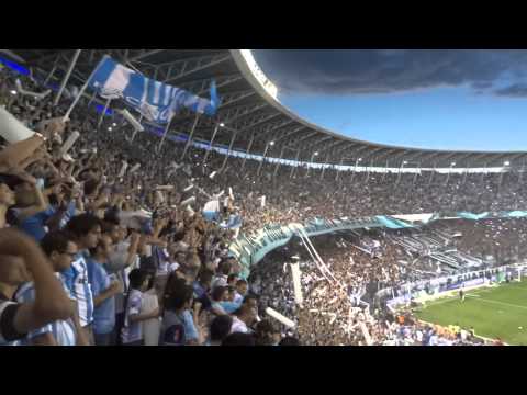 "Racing campeón - Godoy Cruz / Recibimiento" Barra: La Guardia Imperial • Club: Racing Club