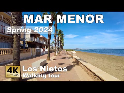 Los Nietos - Mar Menor, Esplanade, city, Spain | Costa Calida - walking tour 2024 [4k 60 fps]