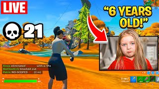 Youngest Fortnite Player Goes LIVE And THIS Happens... (Stream Sniped)