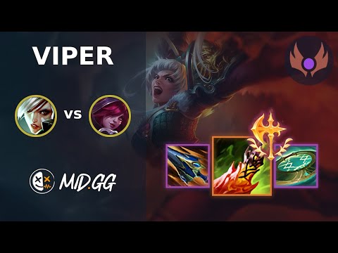 MID.GG: [ Viper ] Riven BOT vs Xayah | NA MASTER | LOL Season 2025
