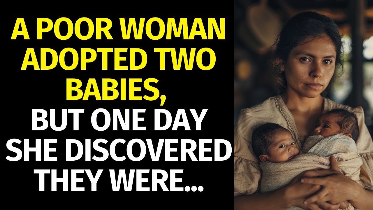 A poor woman adopted two babies, but one day she discovered they were...